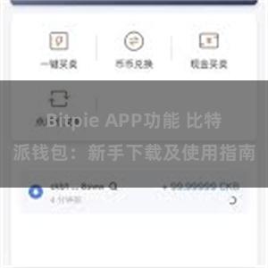 Bitpie APP功能 比特派钱包：新手下载及使用指南