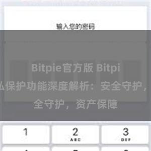 Bitpie官方版 Bitpie钱包隐私保护功能深度解析：安全守护，资产保障