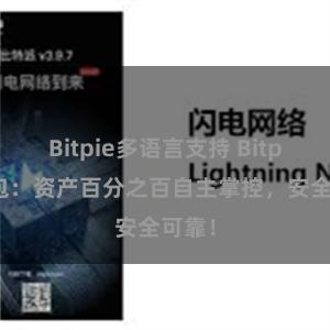 Bitpie多语言支持 Bitpie钱包：资产百分之百自主掌控，安全可靠！