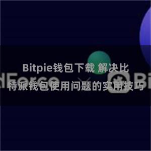 Bitpie钱包下载 解决比特派钱包使用问题的实用技巧