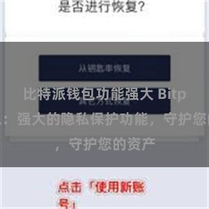 比特派钱包功能强大 Bitpie钱包：强大的隐私保护功能，守护您的资产