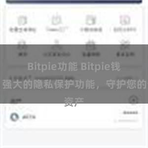 Bitpie功能 Bitpie钱包：强大的隐私保护功能，守护您的资产