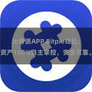 比特派APP Bitpie钱包：资产100%自主掌控，安全可靠。