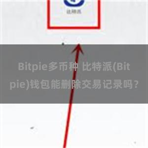 Bitpie多币种 比特派(Bitpie)钱包能删除交易记录吗？