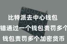 比特派去中心钱包  用户不错通过一个钱包责罚多个加密货币