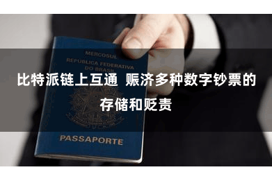 比特派链上互通  赈济多种数字钞票的存储和贬责